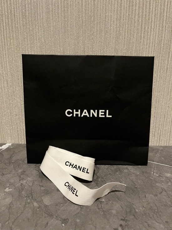CHANEL Other - CHANEL shopping bag + ribbon bundle